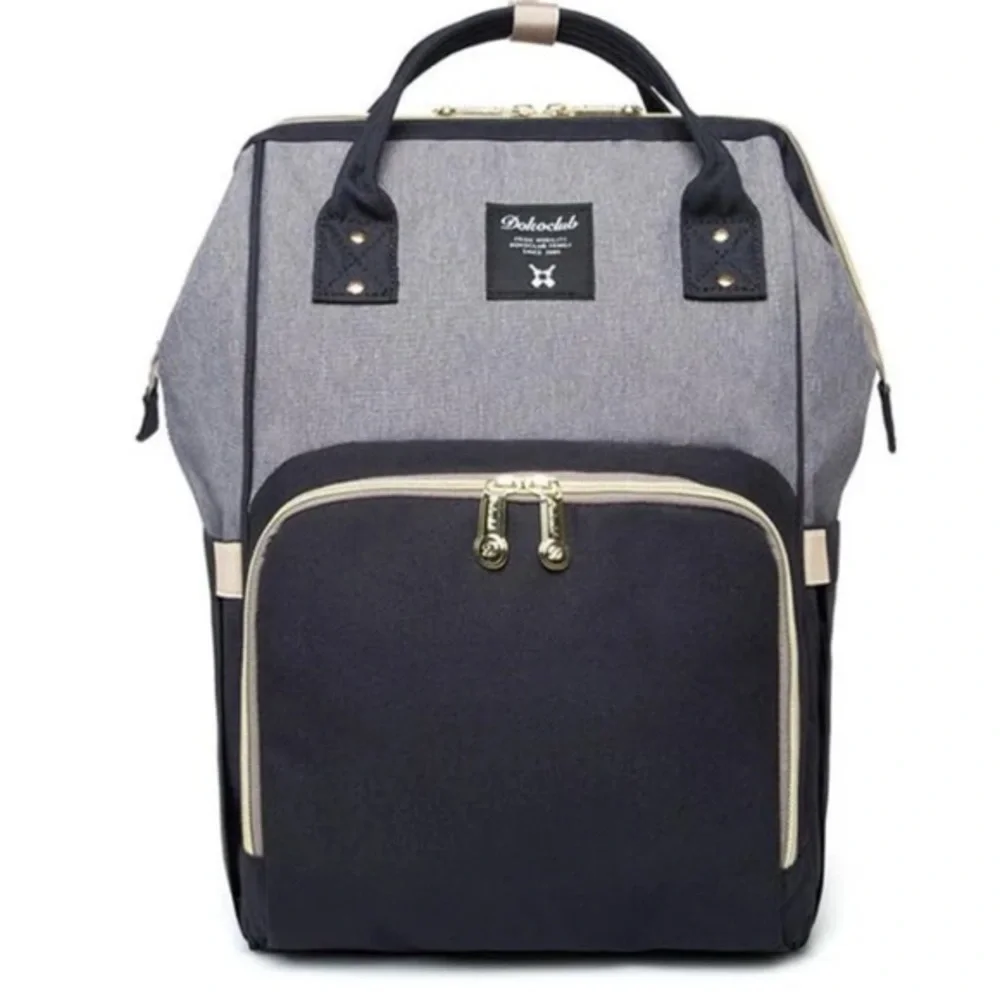 Large Diaper Bag Backpack Insulated Pockets Unisex Black